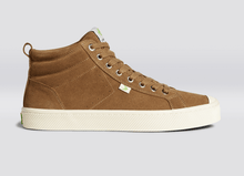 Load image into Gallery viewer, Oca High Camel Suede Sneaker Women