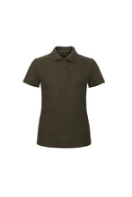 Load image into Gallery viewer, B&amp;C Womens/Ladies ID.001 Plain Short Sleeve Polo Shirt (Brown)