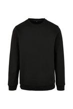 Load image into Gallery viewer, Build Your Brand Mens Basic Crew Neck Sweatshirt (Black)