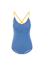 Load image into Gallery viewer, Womens/Ladies Sophia One Piece Swimsuit - Blue Stripe