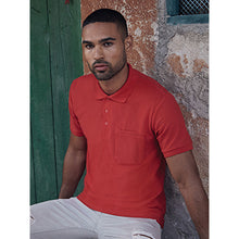 Load image into Gallery viewer, Fruit Of The Loom Mens Pocket 65/35 Pique© Short Sleeve Polo Shirt (Red)