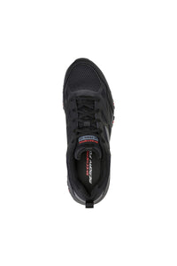 Skechers Mens Hillcrest Leather Sneakers (Black/Charcoal)