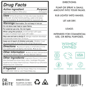 2 PACK - 16oz Unscented Hand Sanitizer