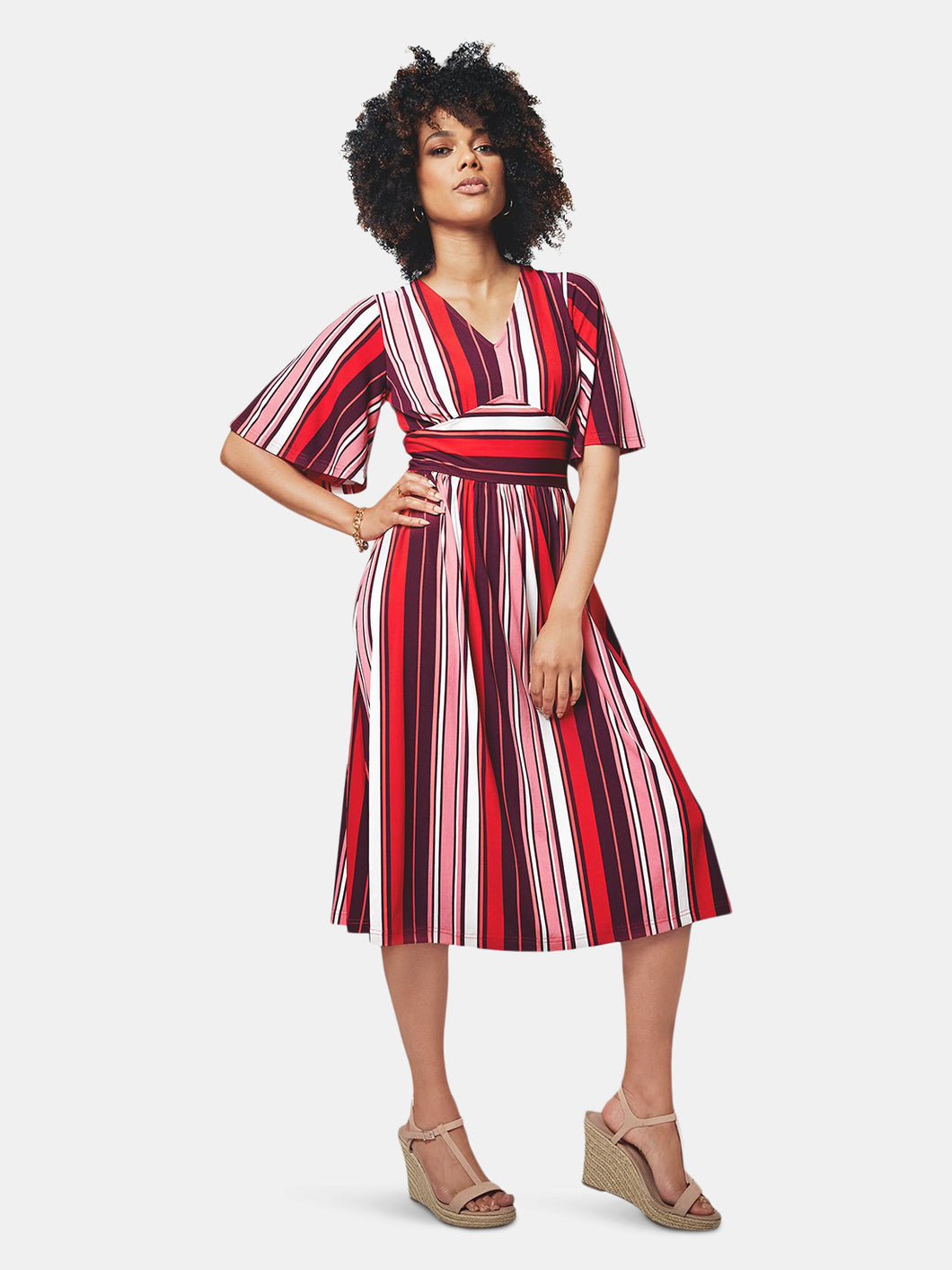 Zoe Dress in Stripe Paradise