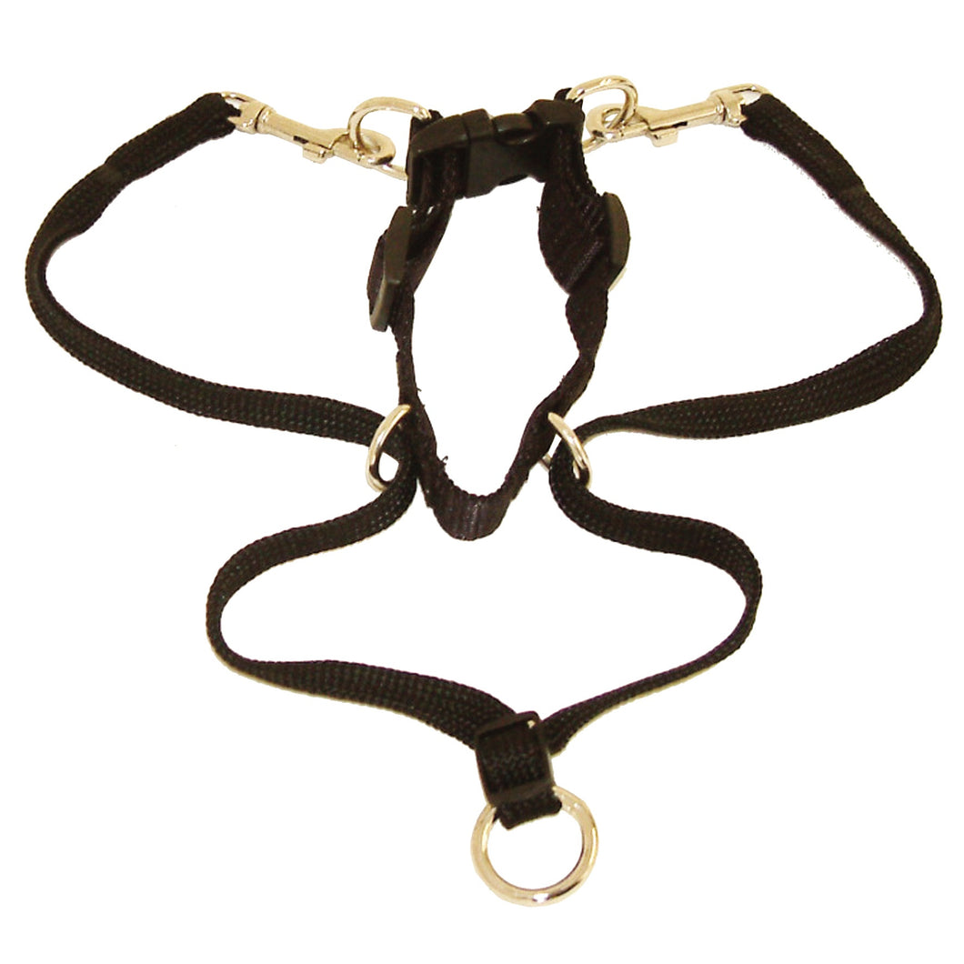 Vital Pet Products Gentledog Nylon Dog Harness (Black) (0.80 x 10in - 12in)