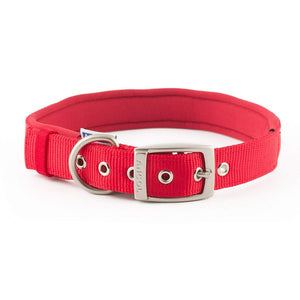 Ancol Heritage Padded Weatherproof Collar (Red) (M)