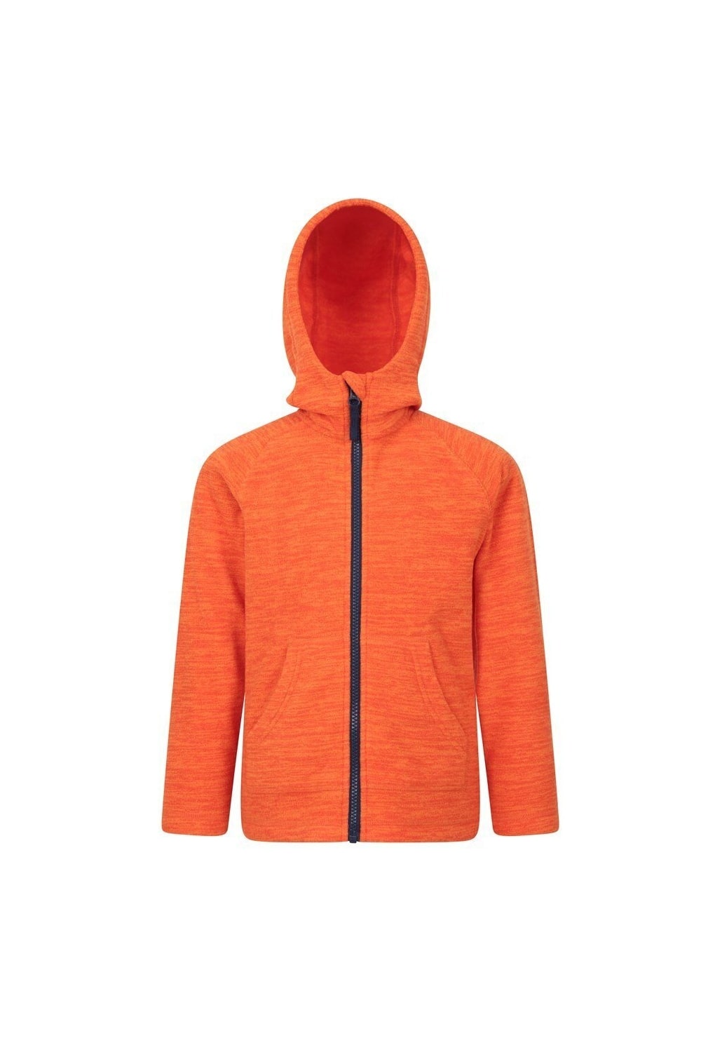 Childrens/Kids Snowdonia Microfleece Full Zip Hoodie - Orange