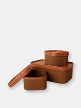 Load image into Gallery viewer, Locronan Chocolate Brown Storage Baskets