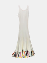 Load image into Gallery viewer, Oscar De La Renta Women&#39;s White Multi Sleeveless Silk Midi Dress - S