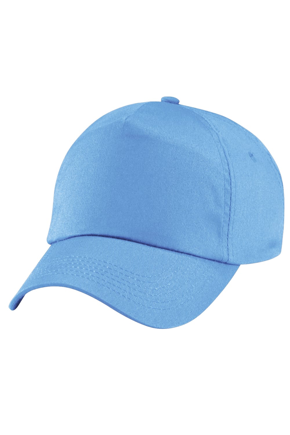 Beechfield Unisex Plain Original 5 Panel Baseball Cap (Pack of 2) (Sky)