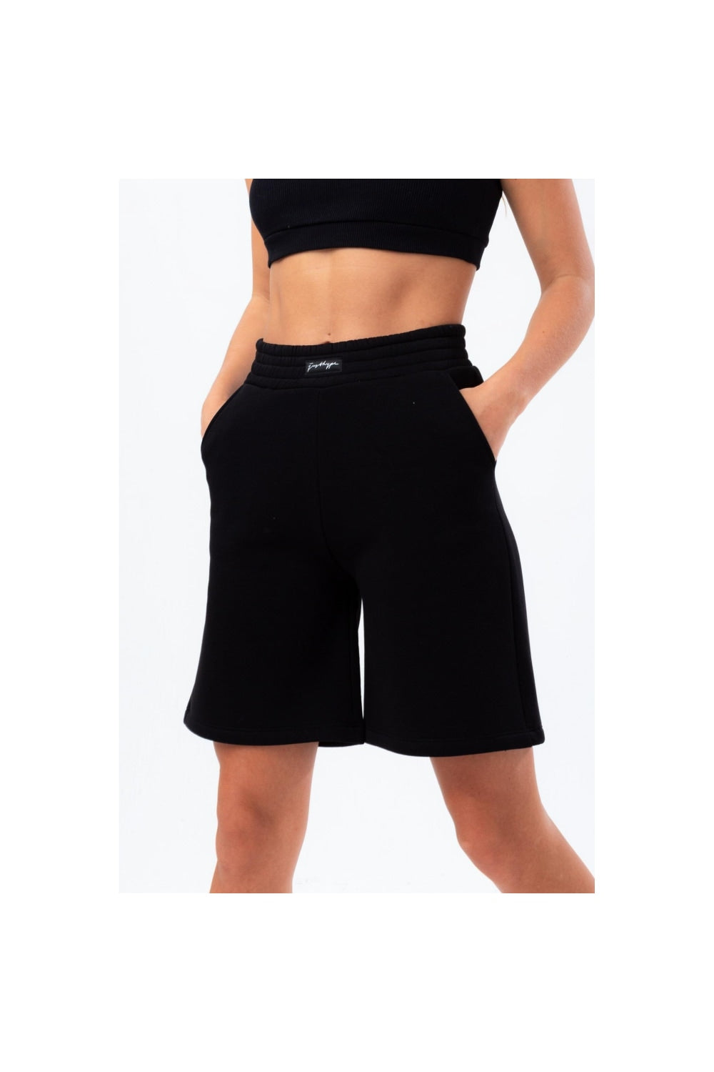 Womens/Ladies Scribble Shorts - Black