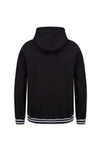 Load image into Gallery viewer, Front Row Unisex Adults Striped Cuff Hoodie (Black/Heather Gray)