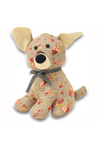 Riva Home Floral Dog Doorstop (Grey) (One Size)