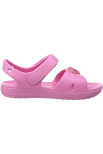 Load image into Gallery viewer, Crocs Girls Cross Strap Sandal (Pink)