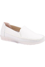 Load image into Gallery viewer, Womens/Ladies Shirley Leather Loafers (White)