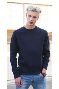 Front Row Adults Unisex French Terry Sweatshirt (Navy Marl)