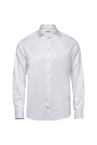 Tee Jays Mens Luxury Comfort Fit Long Sleeve Oxford Shirt (White)