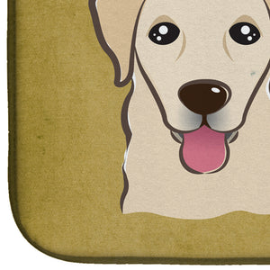 14 in x 21 in Golden Retriever Spoiled Dog Lives Here Dish Drying Mat