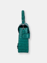 Load image into Gallery viewer, Octavio Emerald Croc 4 Way Backpack
