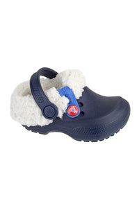 Crocs Blitzen II Kids Mules/Slip On Shoes (Navy)