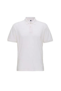 Asquith & Fox Mens Super Smooth Knit Polo Shirt (White)