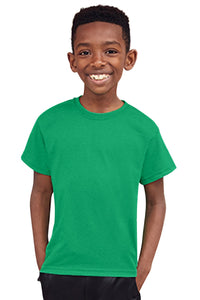 Childrens/Kids Little Boys Valueweight Short Sleeve T-Shirt - Kelly Green