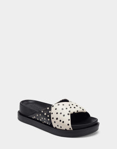 Baily Sandals - Black Polka Dot