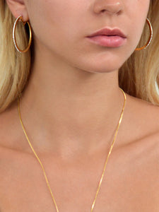 Glitzy Pave Hoops