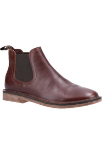 Mens Shaun Leather Chelsea Boots - Brown