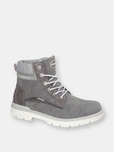Load image into Gallery viewer, Womens/Ladies Stefania 6 Eye Casual Ankle Boot - Dark Gray