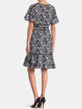 Load image into Gallery viewer, Focus By Shani - Black/White Printed Dress