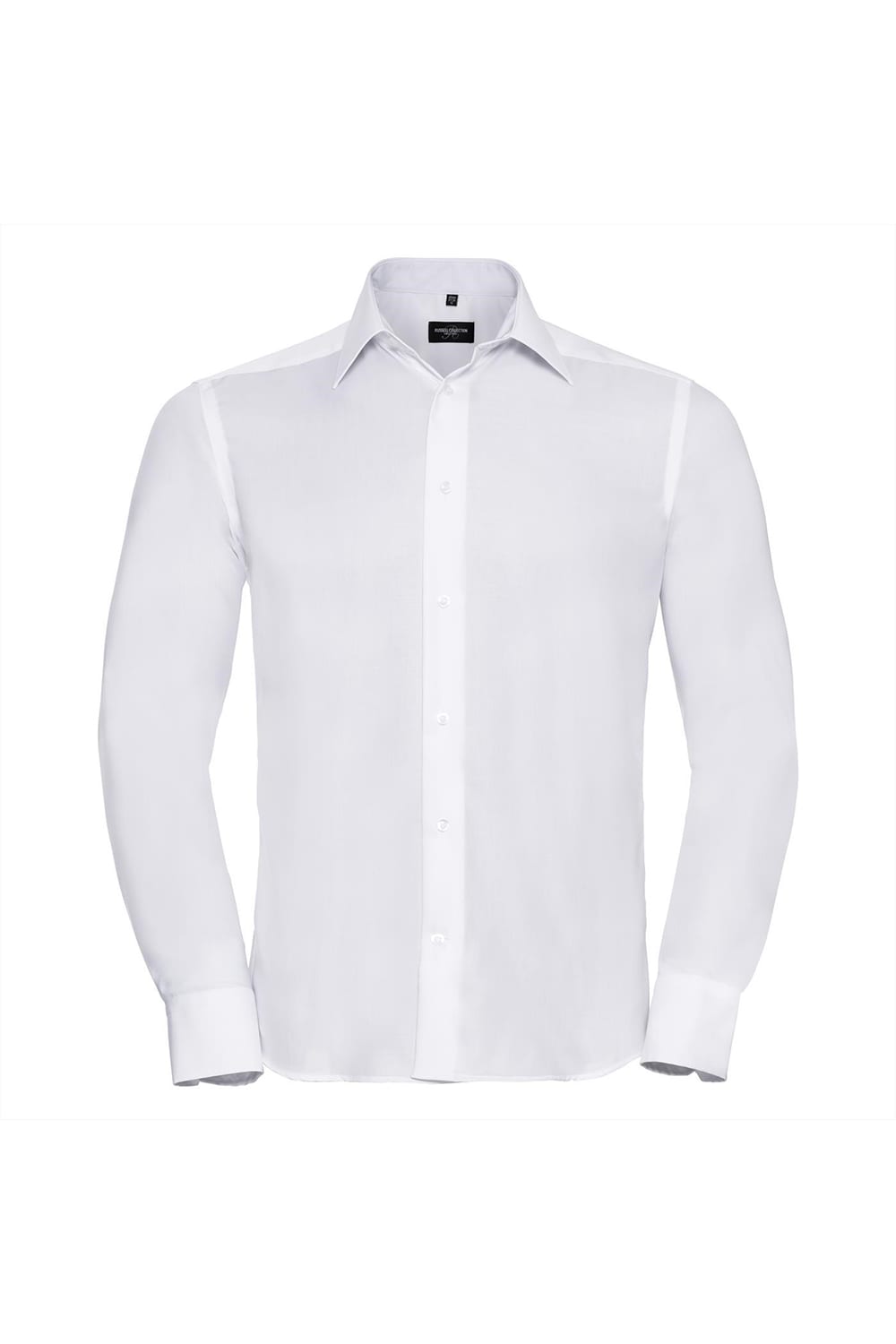 Russell Collection Mens Long Sleeve Ultimate Non-Iron Shirt (White)