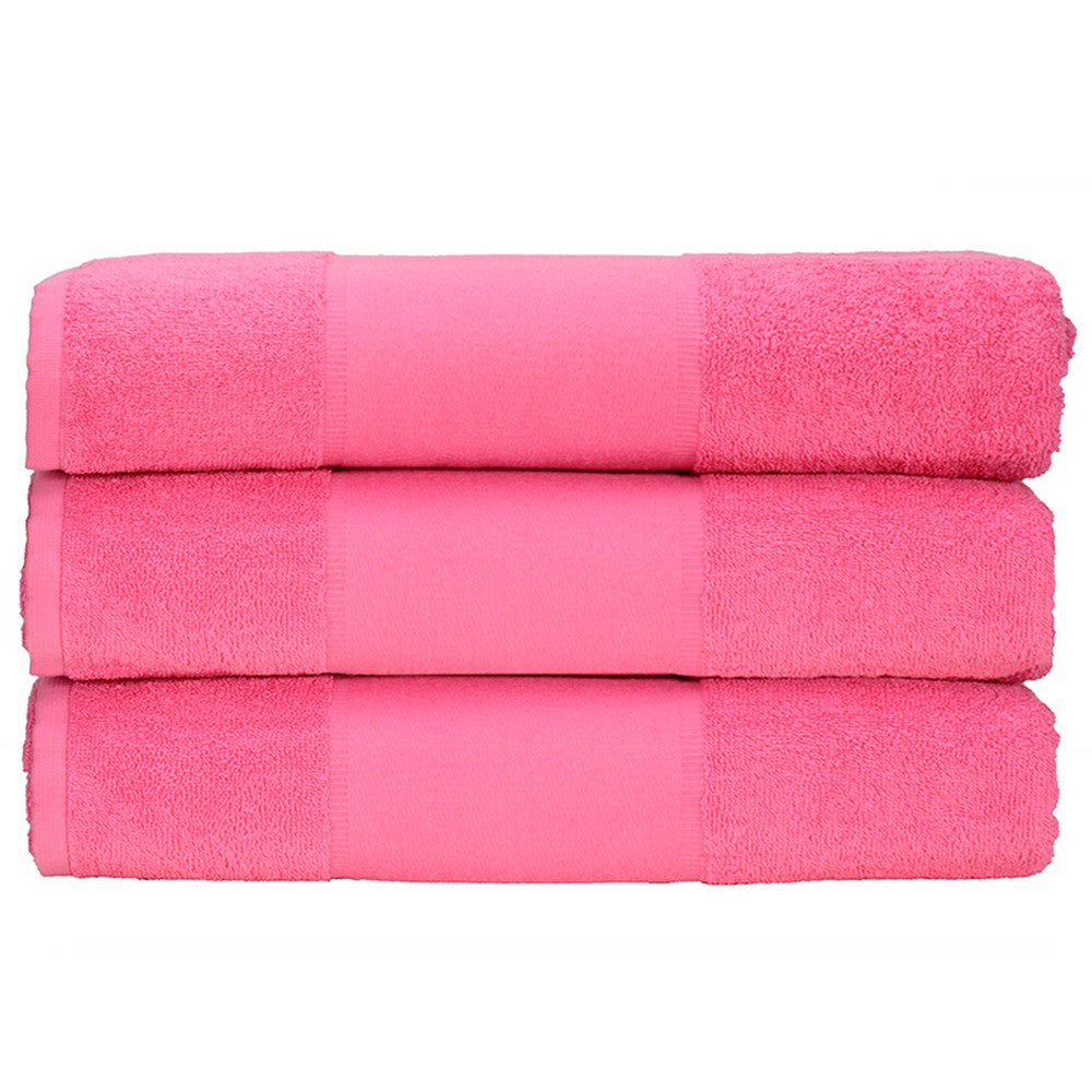 A&R Towels Print-Me Hand Towel (Pink) (One Size)