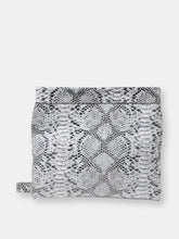 Load image into Gallery viewer, Mollie Cross-Body Convertible Clutch: Ebony Snake