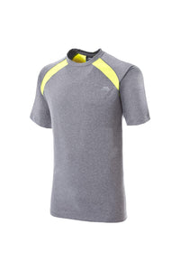 Trespass Mens Telford Short Sleeve Sports T-Shirt (Smoke Marl)