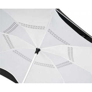 Avenue Unisex Adult Yoon 23in Inversion Straight Umbrella (White/Black) (One Size)
