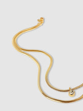 Load image into Gallery viewer, Lucile Gold Snake Chain Necklace with Pendant