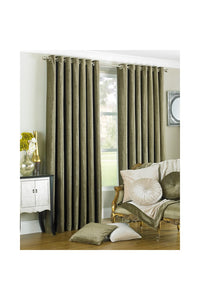 Riva Home Wellesley Ringtop Curtains (Mocha) (66x90in)