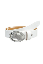 Load image into Gallery viewer, Womens/Ladies Regent Fitted Leather Belt - White
