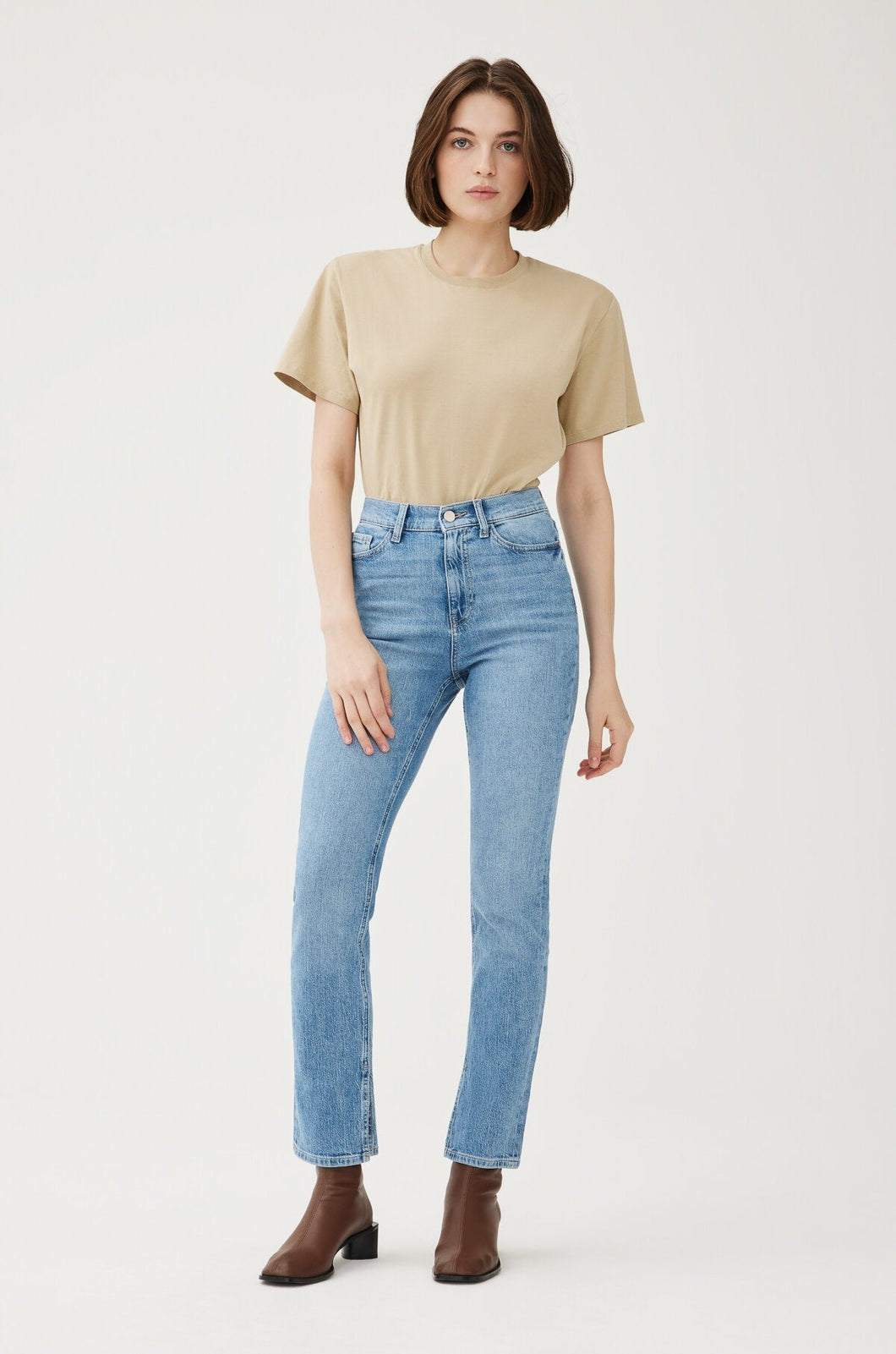 MAB - Slim Straight Jeans - Clare