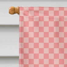 Load image into Gallery viewer, 28 x 40 in. Polyester New Zealand White Rabbit Pink Check Flag Canvas House Size 2-Sided Heavyweight