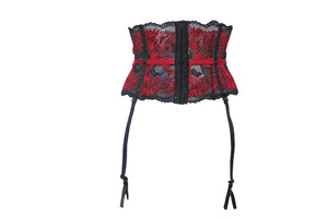 Pomegranate Love Lace Garter Belt