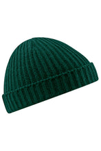 Load image into Gallery viewer, Unisex Retro Trawler Winter Beanie Hat - Bottle Green