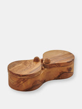 Load image into Gallery viewer, Berard Olive Wood Double Salt Keeper