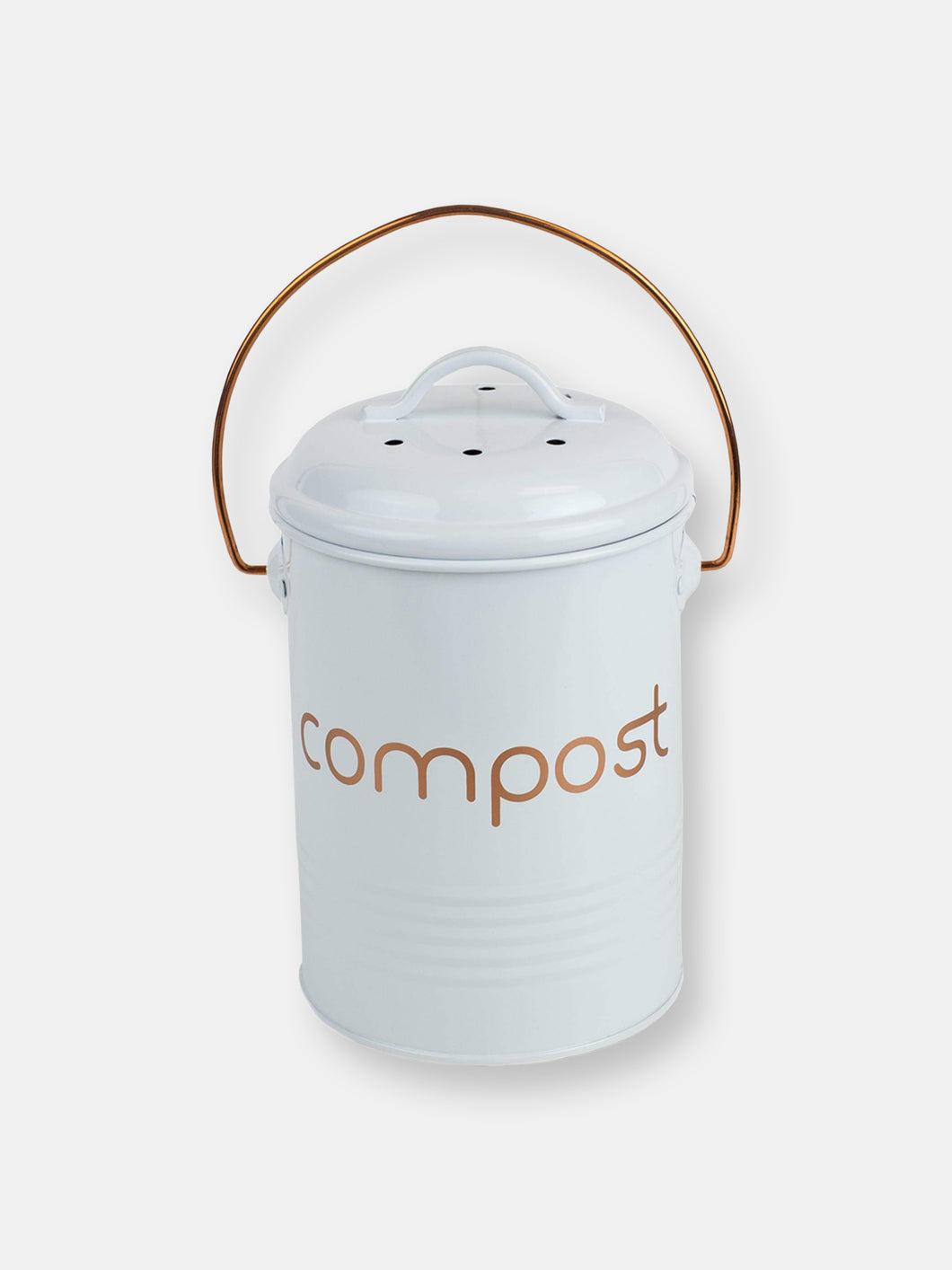 Grove Compact Countertop Compost Bin, White