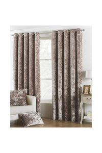Riva Paoletti Verona Eyelet Curtains (Oyster) (46 x 54in)