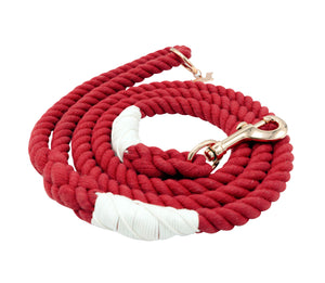 Rope Leash - Crimson