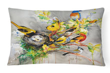 Load image into Gallery viewer, 12 in x 16 in  Outdoor Throw Pillow Spring Birds Canvas Fabric Decorative Pillow