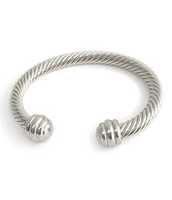 Load image into Gallery viewer, Silver Cuff Twist Bracelet