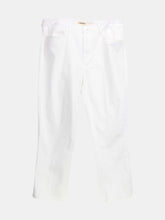 Load image into Gallery viewer, L&#39;agence Women&#39;s Blanc Nadia High Rise Cropped Straight Jean